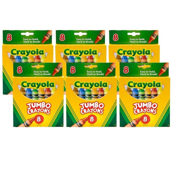 Jumbo Crayons, PK48, Recommended Grade: PK+